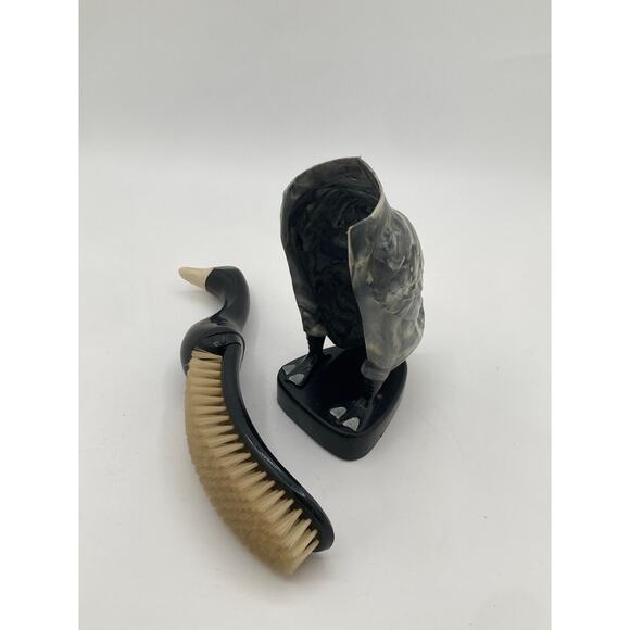 Vintage Goose Clothes Brush Plastic Bakelite Style Figural Vanity Brush - Picture 5 of 7